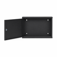 Rak Server Kecil 2U 19 Inch untuk Dinding, Rak IT, Baja SPCC, Pintu Kaca Tempered, Hitam/Putih, DDP Gratis