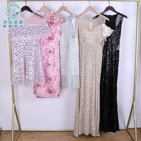 Gaun Maxi Wanita Bekas Berkualitas Tinggi untuk Acara Formal, Pesta Prom, Gaun Malam, Bal Pakaian Bekas Musim Panas Grosir
