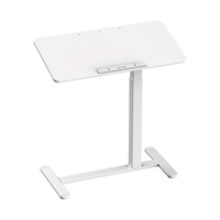 Table de chevet overbed pour ordinateur portable chariot à roulettes bureau à domicile hauteur réglable de 28 à 42 pouces bureau debout mobile pneumatique OEM ODM