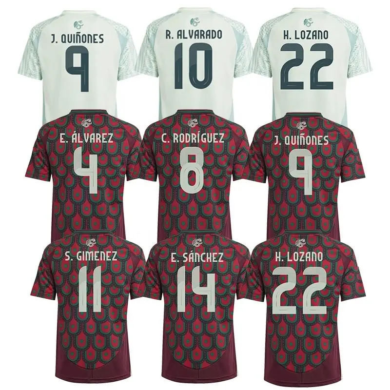 2024新モデルcamisetas de futbol卸売サッカーユニフォーム代表チームメキシコサッカージャージー最高品質