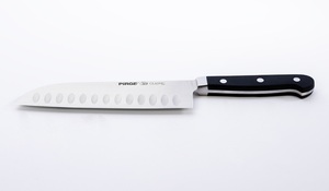 Cuchillo Santoku Clásico Forjado Pirge de 18 cm, Acero Inoxidable Alemán 1.4116, Cuchillo de Chef Profesional con Diseño Dimpled para Restaurante, Hotel y Hogar - Product Image 2