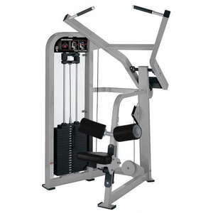 Máquina de entrenamiento comercial para gimnasio, con placa de acero ajustable, <span class=keywords><strong>brazos</strong></span> fijos para pull-down, para pecho y espalda, con pin de seguridad y selección de carga. - Product Image 4