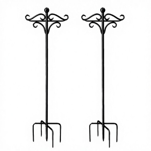 Support de suspension réglable en métal robuste pour paniers de fleurs, résistant aux intempéries, idéal pour décorations de jardin - Product Image 4