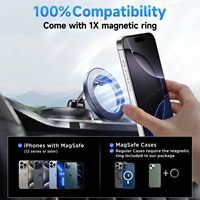 MSUPER Support de téléphone de voiture ultra magnétique réglable à 360 ° Aspiration et 3200gf 89 + LBS Supports de téléphone réglables à 360 ° pour téléphones mobiles