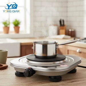 Cuisinière électrique de voyage portable 1500 W 110V-220V Mini plaque chauffante à brûleur unique avec bouton de commande - Product Image 5