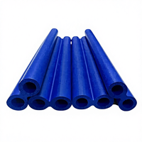 Tube en mousse NBR bleu, double port en forme de huit, en caoutchouc plastique haute densité, manchon en éponge, mousse EVA, protection personnalisable, modèle 0-1