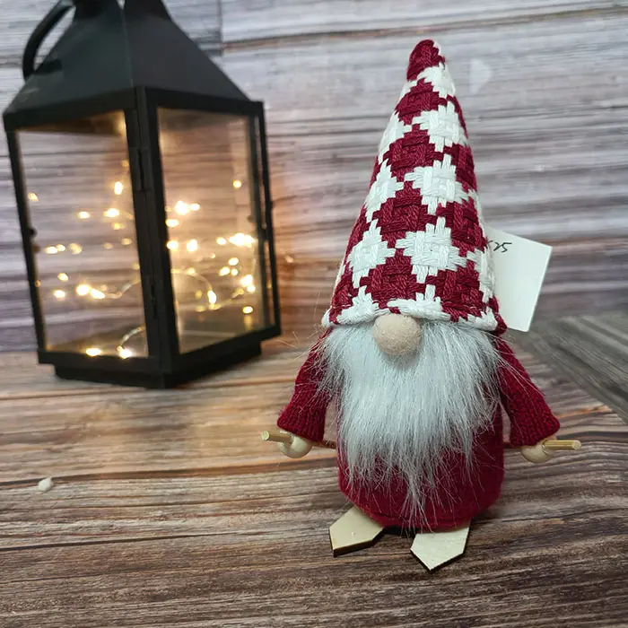 Cute Christmas Gnome Gifts Holiday Decoration Kids Birthday Present Handmade Outdoor Christmas Faceless Doll
