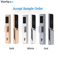 Harga Pabrik Vertexis Smart Lock 3D Face Unlock Fingerprint Tuya WiFi Cloud Kamera Terintegrasi Aluminium Alloy Tanpa Kunci untuk Kayu