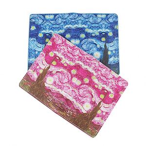 Elegante Funda de Pasaporte y Tarjetero de Cuero PU Impermeable con RFID, con Botón y Estampado a Color, Bolsa de Almacenamiento de Documentos 5 - Product Image 4