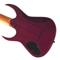 Guitare électrique OEM personnalisée en usine corps en bois d'acajou 7 cordes prix érable palissandre arrière/côté matériel guitare électrique