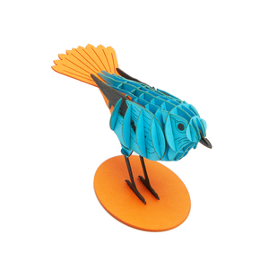 CUPUZ <span class=keywords><strong>Kit</strong></span> de modélisme 3D en papier, modèle d'oiseau Plumeux ecreux (Plumbeus Water-Redstart) pour les cadeaux de fête d'anniversaire des enfants, les récompenses scolaires, les cadeaux et la piñata - Product Image 4