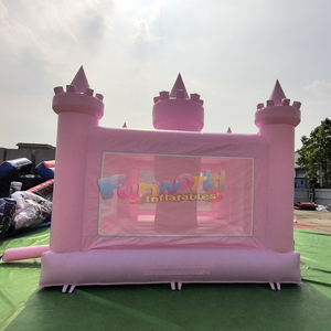 Outdoor party kids jumping wedding bouncer commercial bounce house inflatable royal pink castle - Product Image 5