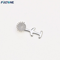 Boutons Linguaux Orthodontiques Fultone en Métal Composite pour Appareils Dentaires, à Double Traction et Multi-Hooks