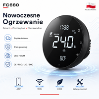 Nuevo Termostato Inteligente Wifi con Pantalla Táctil LCD Pequeña, Controlador Digital de Temperatura y Humedad con Sensor Externo