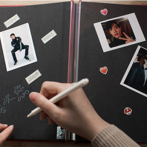 27*28cm 9 màu sắc 80 pageslinen vải Bìa tự dính Album Ảnh Cưới ảnh DIY Album 40 tờ hai mặt trang - Product Image 6