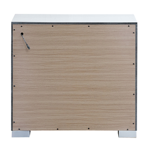 Comodino Milan G08590 N Bianco, Tavolino Moderno con Spazio di Archiviazione, Arredamento Camera da Letto - Product Image 5