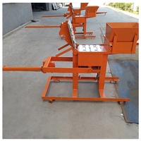 Machine à mouler des briques en terre cuite manuelle QMR2-40, machine à fabriquer des briques en terre cuite compressée, machine à fabriquer des briques en terre cuite interverrouillées