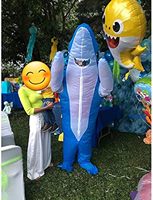 Déguisement Gonflable Requin Bleu Intégral Adulte pour Cosplay, Création Animale Personnalisée, Costume Mascotte Requin pour Halloween et Carnaval