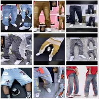 Celana Jeans Pria dan Wanita Baru dan Bekas Model Straight-leg Slim-fit Tahun 2025
