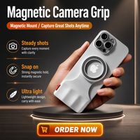 Pegangan Fotografi Ponsel Nirkabel dengan Dudukan Magnetik untuk Vlogging Luar Ruangan