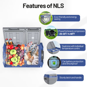Réfrigérateur de <span class=keywords><strong>camping</strong></span> NLS35 Alpicool OEM & ODM Réfrigérateur de voiture 12v à double température et double contrôle Refroidisseur électrique mini réfrigérateur congélateur - Product Image 6
