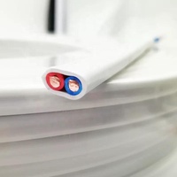 Kabel Tembaga Padat Datar Berlapis PVC BVVB Tugas Berat, 2 Inti 1.5-6.0mm2, Penutup Putih Merah Hitam, Tegangan 300/500v