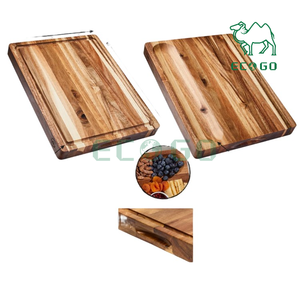 Planche à découper rectangulaire personnalisée en bois d'acacia, noyer, légumes Planche à découper en bois de bambou Planche à fromage - Product Image 2