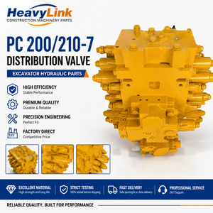 Vanne de distribution HeavyLink PC200-7 PC210-7 PC200-8M0, pièces hydrauliques pour excavatrice, haute efficacité, qualité supérieure - Product Image 3