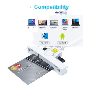 DOD Common Access CAC Tipo C Lector de tarjetas USB CAC 2 en 1 USB/USB C Conector dual Lector de tarjetas con chip IC inteligente - Product Image 5