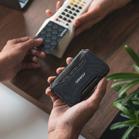 Dompet Kartu Tipis untuk Saku Depan dengan Penutup Magnetik, Anti RFID, Minimalis