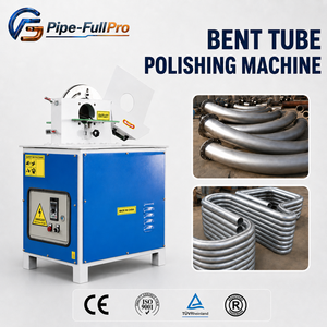Machine à polir les tubes courbés en acier inoxydable pour la finition des rampes et garde-corps, le meulage, le polissage, l'élimination de la rouille et le brossage - Product Image 1