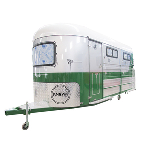 Remorque à chevaux en acier galvanisé de qualité commerciale avec logement, capacité 2 chevaux, pour le transport des propriétaires de chevaux - Product Image 2