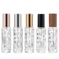 Flacon de parfum en forme de courge amère, flacon pulvérisateur de 10 ml, en verre rechargeable, modèle haut de gamme C008, emballage scellé en plastique