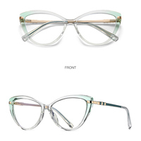 Gafas de Metal TR90 para mujer, lentes de ojo de gato con luz azul, lentes ópticas de ordenador, montura, 2022