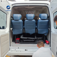 Banc en cuir 3 places avec ceinture de sécurité et accoudoir pour Mercedes Benz Vito Sprinter Transit Van