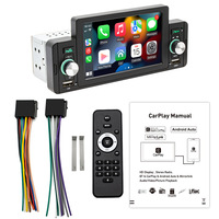 Lecteur Android pour voiture 5 pouces 1din Écran large haute définition Lecteur MP5 pour voiture Carplay Lecteur Internet mobile