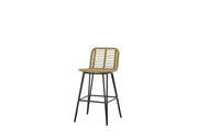 Vente en gros d'usine de meubles de bar pour jardin extérieur Ensemble de 3 tabourets de bar, chaise et table de salle à manger en rotin PE en osier UV bon marché
