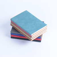 Cahier de bureau en cuir personnalisé minimaliste Style imprimé avec cahier d'école portable en papier coloré pour voyage