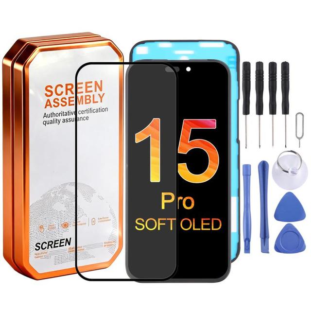 Top-ranking Product LCD Replacement Screen HXL Soft OLED Screen for iPhone 15 Pro Mobile Phone LCDs