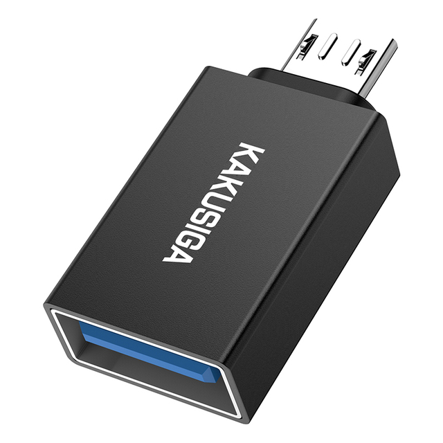 KAKUSIGA KSC-533 BEIGE SERIES Micro OTG Adapter Supports Many USB Devices Transmission + Charging Two in One