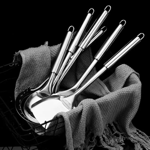 Kit d'ustensiles de <span class=keywords><strong>cuisine</strong></span> en acier inoxydable multi-pièces, résistant <span class=keywords><strong>à</strong></span> la chaleur, outils de cuisson essentiels pour les ustensiles de <span class=keywords><strong>cuisine</strong></span> antiadhésifs, emballé dans un coffret cadeau - Product Image 2