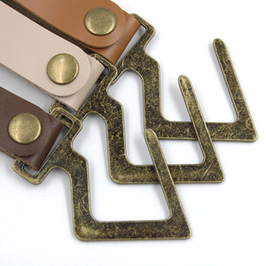 Outdoor camping storage rack <b>hooks</b>, PU leather and metal coat <b>hooks</b>, no-drill tripod <b>hooks</b>, camping <b>hooks</b> - Product Image 3