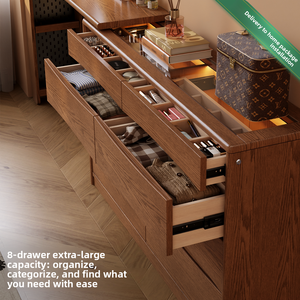 <span class=keywords><strong>Table</strong></span> de maquillage d'angle moderne ultra-étroite de 30 cm en bois massif, gain de place, pour petit appartement ou chambre à coucher SZT073 - Product Image 5