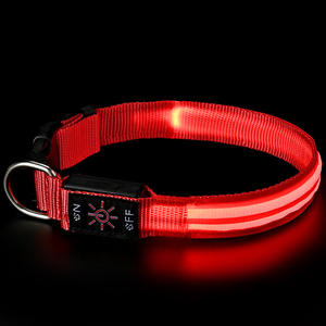 <span class=keywords><strong>Collar</strong></span> LED Impermeable para Perros y Gatos, Luminoso en la Oscuridad, Estilo Occidental de Lujo, Ajustable, de Poliéster, con Franjas Reflectantes, Seguridad Nocturna - Product Image 2