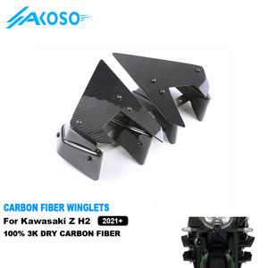 AKOSO-Aileron d'aile aérodynamique en fibre de carbone pour moto Kawasaki <span class=keywords><strong>Z</strong></span> <span class=keywords><strong>H2</strong></span> <span class=keywords><strong>2021</strong></span> 2022 2023 2024 - Product Image 1