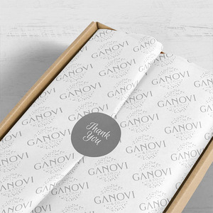 Natural Color Moon <strong>Pattern</strong> Customized logo <strong>Tissue</strong> Wrapping <strong>Paper</strong> for Shoes - Product Image 3