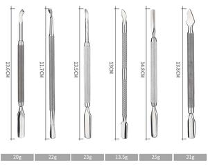 Outil de nail art multifonctionnel à double tête en acier inoxydable pour enlever les peaux mortes et enlever le gel de vernis à ongles - Product Image 6