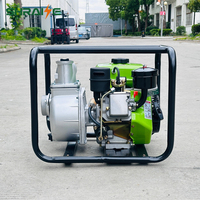 Pompe à eau centrifuge auto-amorçante portable de 3 pouces à moteur diesel, pompes d'irrigation agricoles durables