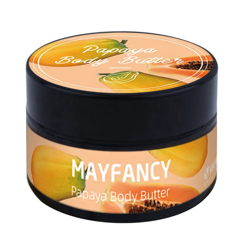 Mayfancy Biologische Whitening Papaja Fruit Bodylotion Crème Na Bad Groothandel Private Label Beste Body Boter Natuurlijke Volwassenen