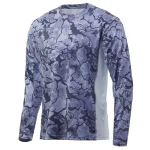 fishing shirt customized sunscreen quick-drying high quality long-sleeved outdoor sports fishing camo shirts